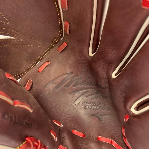 中古品 ミズノ MIZUNO ミズノプロ 硬式 投手用オーダーグローブ HAGA 刺繍有り 5617