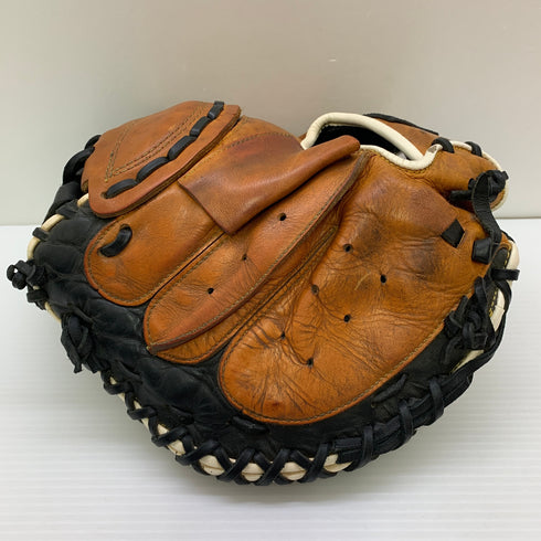 ハタケヤマ HATAKEYAMA 軟式 大人 一般 キャッチャーミット 捕手 グローブ グラブ 右投げ 中古品 野球 1192