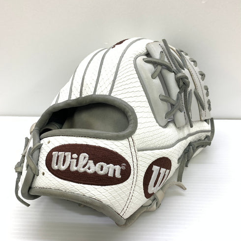 ウィルソン Wilson Wannabe Hero DUAL スネークスキン 軟式 大人 一般 内野手用 グローブ グラブ 右投げ 中古品 野球 1368