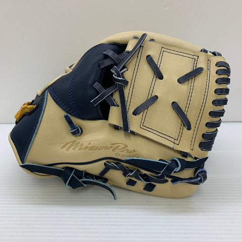 ミズノ MIZUNO ミズノプロ オーダー HAGA 軟式 大人 一般 内野手用 グローブ グラブ 右投げ 耕作印 中古品 グローブ袋付き 野球 7478