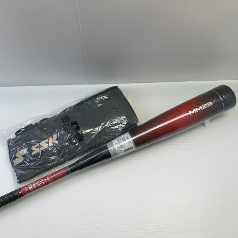 エスエスケイ SSK MM23 軟式 大人 一般 FRP製バット SBB4037 トップバランス 未使用品 ケース付き 野球 8584