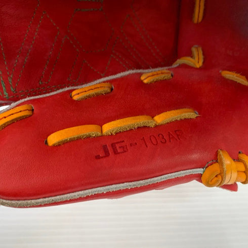 中古品 ジュンケイグラブ JUNKEI-GLOVE 限定 QUREHA 軟式 投手用グローブ JG-103AR 刺繍有り 4224