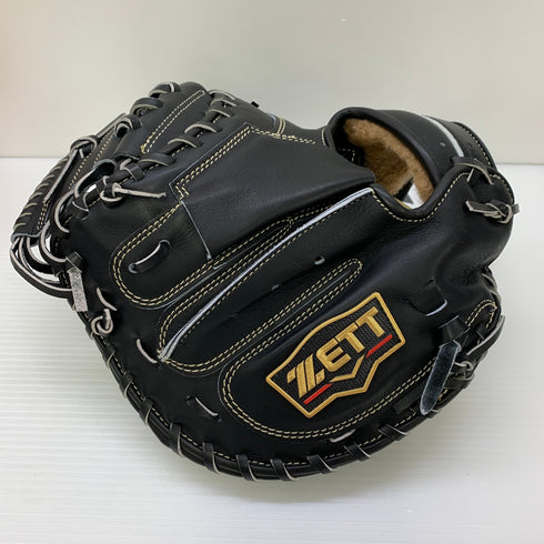 ゼット ZETT プロステイタス 軟式 大人 一般 キャッチャーミット 捕手 グローブ グラブ 右投げ BRCB962S 中古品 グローブ袋付き 野球 6206