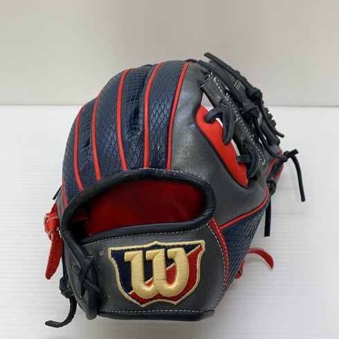 ウィルソン Wilson ワナビーヒーロー 軟式 大人 一般 内野手用 グローブ グラブ 右投げ RHV86H 中古品 野球 6063