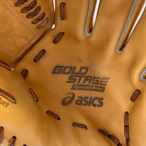 アシックス asics ゴールドステージ BGRSG3 軟式 大人 一般 投手用 グローブ ピッチャー グラブ 右投げ オーダー 中古品 野球 8743