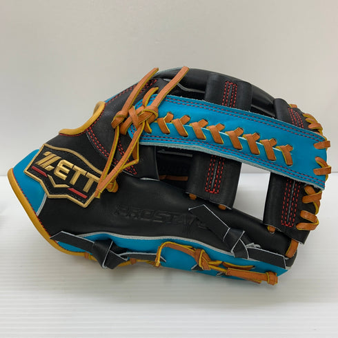 ゼット ZETT プロステイタス オーダー品 軟式 大人 一般 内野手用 グローブ グラブ 右投げ BRGPRO B2 中古品 箱・グローブ袋付き 野球 6578