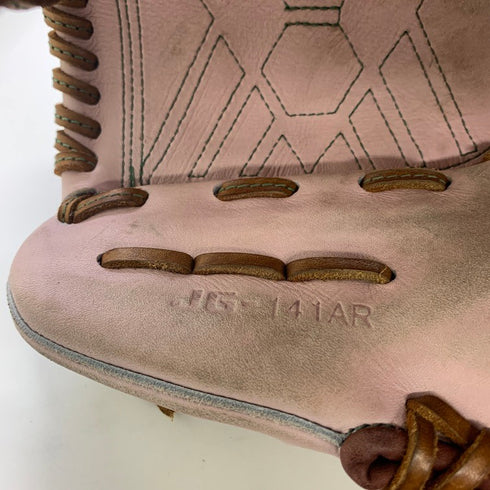 中古品 ジュンケイグラブ JUNKEI-GLOVE オーダー 軟式 投手用グローブ JG-141AR 刺繍有り 5326