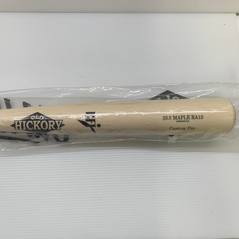 オールドヒッコリーカスタムプロ 硬式 大人 一般 木製バット(BFJマーク) 中古 野球 7781