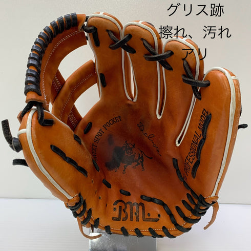 ベースマンTHE PROFESSIONAL MODEL 硬式 大人 一般 内野手用 グローブ グラブ 右投げ 中古品 野球 6317