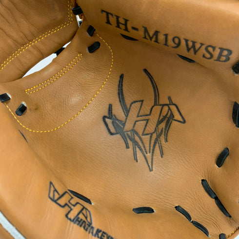 ハタケヤマ HATAKEYAMA 軟式 大人 一般 キャッチャーミット 捕手 グローブ グラブ 右投げ TH-M19WSB 中古品 野球 7080