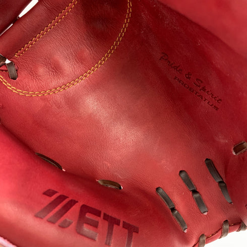ゼット ZETT プロステイタス 軟式 大人 一般 キャッチャーミット 捕手 グローブ グラブ 右投げ BRCB30920 中古品 箱・グローブ袋付き 野球 8104