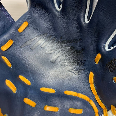 中古品 ミズノ MIZUNO ミズノプロ オーダー 硬式 内野手用グローブ 刺繍有り 4621