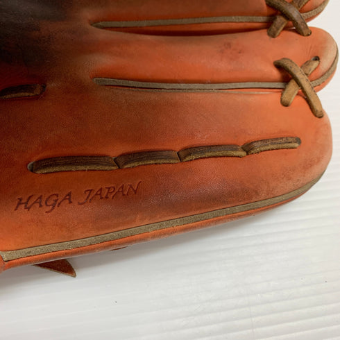 ミズノ MIZUNO ミズノプロ mizunopro HAGAJAPAN 耕作印 硬式 大人 一般 外野手用 グローブ グラブ 右投げ オーダー 中古品 グローブ袋付き 野球 8536