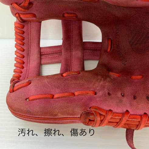 久保田スラッガー KUBOTA SLUGGER 軟式グローブオーダー※刺繍有り 軟式 大人 一般 内野手用 グローブ グラブ 右投げ 中古品 野球 6193