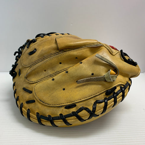 ハイゴールド HI-GOLD 硬式 大人 一般 キャッチャーミット 捕手 グローブ グラブ 右投げ PAG-100M 中古品 野球 6276