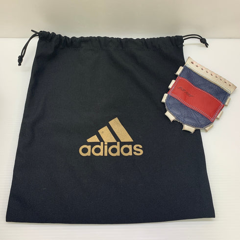 アディダス adidas GLJ62 トリコロールカラー 軟式 大人 一般 内野手用 グローブ グラブ 左投げ 中古品 グローブ袋付き 野球 9279