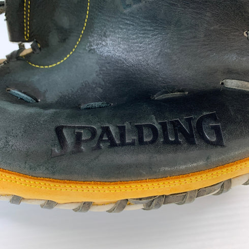 SPALDING 軟式 大人 一般 キャッチャーミット 捕手 グローブ グラブ 右投げ SPMN-52 中古品 野球 7046