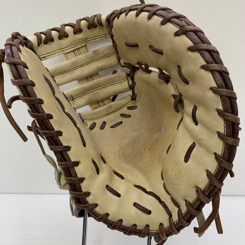 グラブワークス GLOVEWORKS 軟式 大人 一般 ファーストミット 一塁手 グローブ グラブ 右投げ 中古品 刺繍 野球 7642