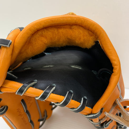 ミズノ MIZUNO ミズノプロオーダーHAGAJAPAN 軟式 大人 一般 投手用 グローブ ピッチャー グラブ 右投げ 中古品 グローブ袋付き 野球 6124