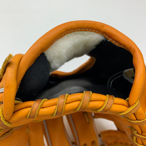 ミズノ MIZUNO グローバルエリート 軟式 大人 一般 内野手用 グローブ グラブ 右投げ オーダー 耕作印 中古品 野球 7473