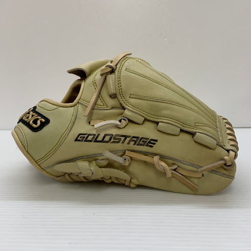 アシックス asics ゴールドステージ 軟式 大人 一般 投手用 グローブ ピッチャー グラブ 右投げ BGR5LQ 中古品 野球 7246