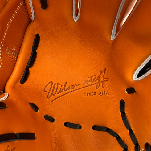 ウィルソン Wilson ウィルソンスタッフ 硬式 大人 一般 投手用 グローブ ピッチャー グラブ 右投げ 中古品 グローブ袋付き 野球 6648