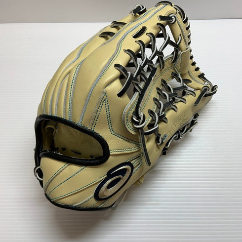 中古品 アシックス GOLDSTAGE I-PRO 軟式 外野手用グローブ 小指紐抜け 4647