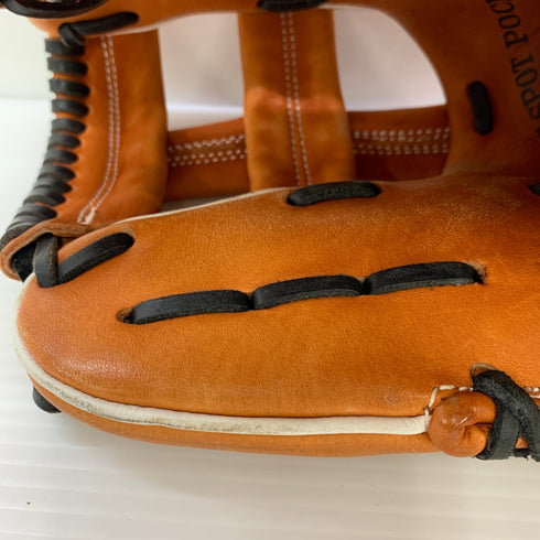 ベースマンTHE PROFESSIONAL MODEL 硬式 大人 一般 内野手用 グローブ グラブ 右投げ 中古品 野球 6317