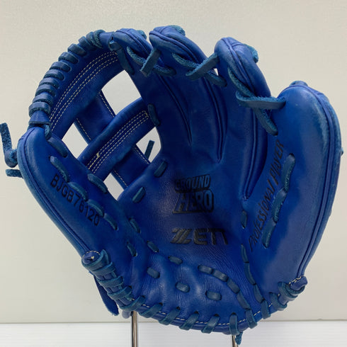 ゼット ZETT GROUND HERO 少年軟式 子ども オールラウンド グローブ グラブ 右投げ BJGB76120 中古品 野球 8038