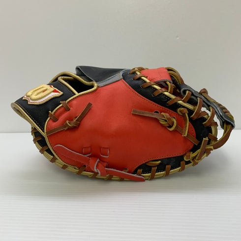 ウィルソン Wilson ワナビーヒーロー 軟式 大人 一般 キャッチャーミット 捕手 グローブ グラブ 右投げ 中古品 野球 6821