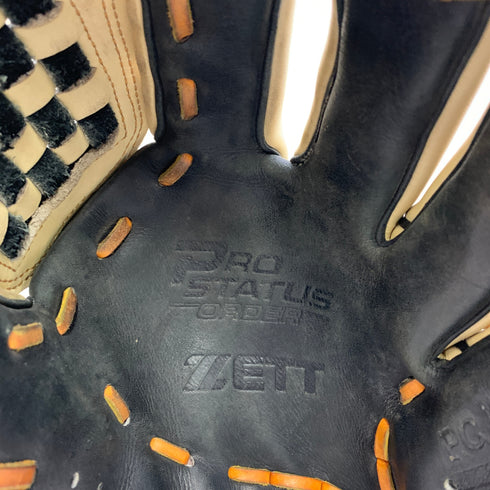 ゼット ZETT プロステイタス オーダー 軟式 大人 一般 投手用 グローブ ピッチャー グラブ 右投げ BRGPRO 中古品 野球 7615
