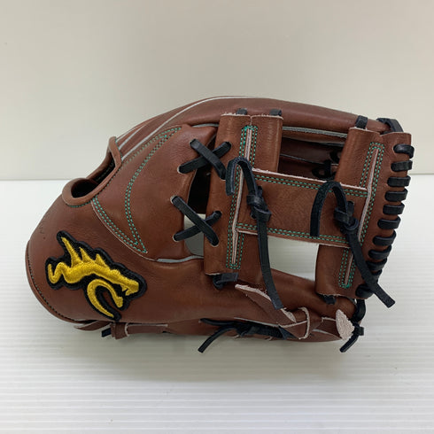 リュウ RYU TIG型 硬式 大人 一般 内野手用 グローブ グラブ 右投げ 中古品 グローブ袋付き 野球 7881