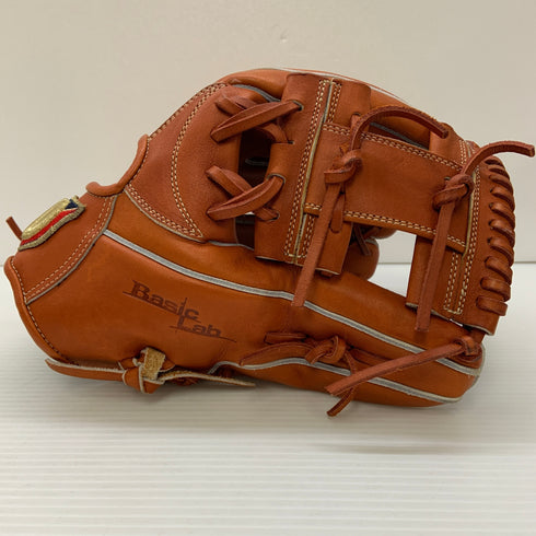ウィルソン Wilson BasicLabW 軟式 大人 一般 内野手用 グローブ グラブ 右投げ 87型 中古品 野球 7260
