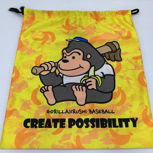 ゴリラ印の野球道具 硬式 大人 一般 キャッチャーミット 捕手 グローブ グラブ 右投げ 中古品 グローブ袋付き 野球 6902