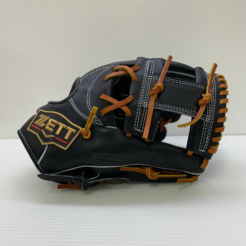 ゼット ZETT プロステイタス 軟式 大人 一般 二塁手・遊撃手用 グローブ グラブ 右投げ BRGB765SG 中古品 グローブ袋付き 野球 6338