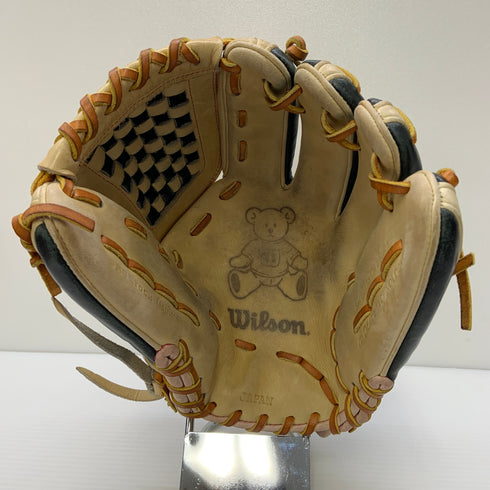 ウィルソン Wilson ウィルソンベア 軟式 大人 一般 内野手用 グローブ グラブ 右投げ 中古品 野球 6038