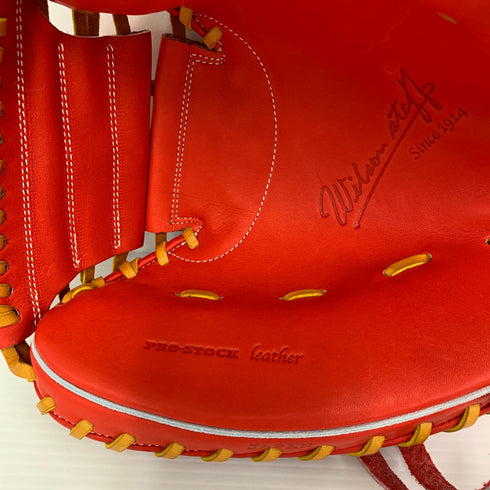 ウィルソン Wilson ウィルソンスタッフ 硬式 大人 一般 キャッチャーミット 捕手 グローブ グラブ 右投げ WBW101706 タグ付き グローブ袋付き 野球 6211