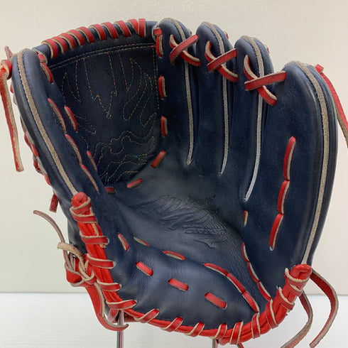 ミズノ MIZUNO ミズノプロ オーダー 軟式 大人 一般 投手用 グローブ ピッチャー グラブ 右投げ 耕作印 中古品 野球 8019