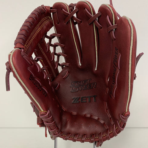 ゼット ZETT SOFTTEER 軟式 大人 一般 オールラウンド グローブ グラブ 右投げ BRGB35130 中古品 野球 7962