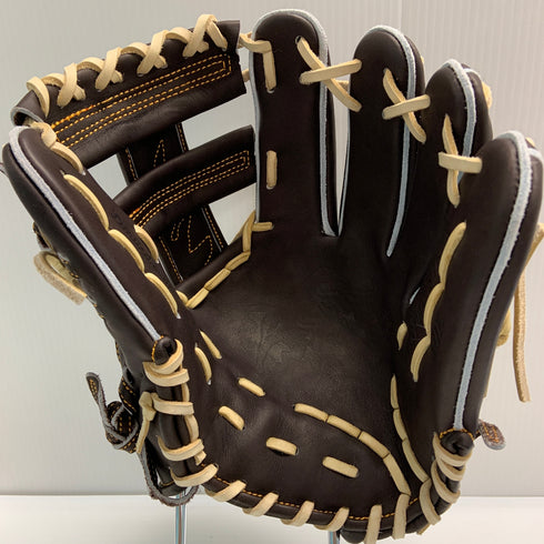 てっぺん Teppen 硬式 大人 一般 内野手用 グローブ グラブ 右投げ MIE 中古品 グローブ袋付き 野球 6787