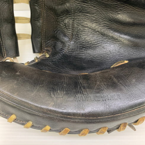 ハタケヤマ HATAKEYAMA 硬式 大人 一般 キャッチャーミット 捕手 グローブ グラブ 右投げ 中古品 野球 6394