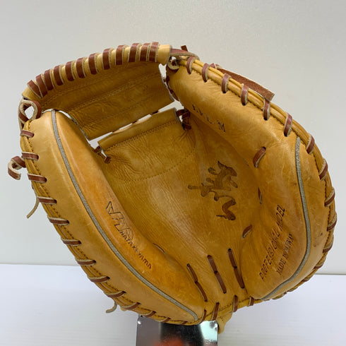 ハタケヤマ HATAKEYAMA KRE-M 軟式 大人 一般 キャッチャーミット 捕手 グローブ グラブ 右投げ 中古品 野球 1558