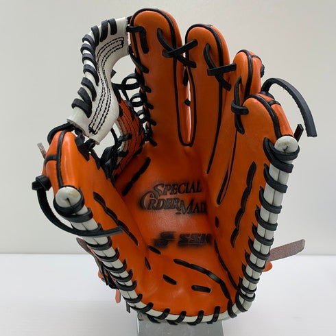 中古品 エスエスケイ SSK スペシャルオーダー 軟式 外野手用グローブ 刺繡有り 5415