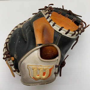 ウィルソン Wilson ワナビーヒーロー RHT2BZ 軟式 大人 一般 キャッチャーミット 捕手 グローブ グラブ 右投げ 中古品 野球 8843