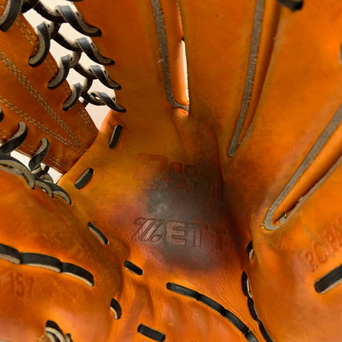 ゼット ZETT プロステイタス PROSTATUS BPG157 硬式 大人 一般 外野手用 グローブ グラブ 右投げ 中古品 野球 9548