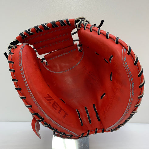 ゼット ZETT プロステイタス 軟式 大人 一般 キャッチャーミット 捕手 グローブ グラブ 右投げ BRCB3732 中古品 野球 6451