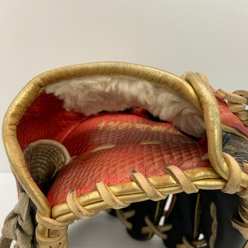 中古品 アバターグラブ AVATARGLOVE パラマウントスポーツ 硬式 内野手用グローブ 刺繍入り ペイズリー柄 左投げ 3971