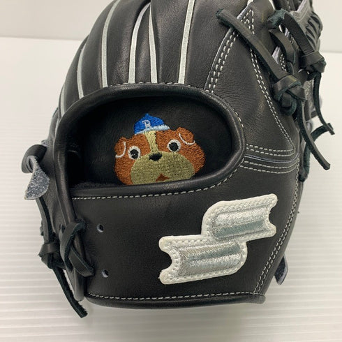 中古品 エスエスケイ SSK オーダー硬式 内野手用グローブ 848型 バンぶる君刺繍あり 4881