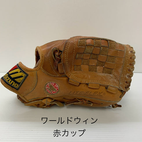 ミズノ MIZUNO ワールドウィン 硬式 大人 一般 投手用 グローブ ピッチャー グラブ 右投げ 中古品 野球 6571