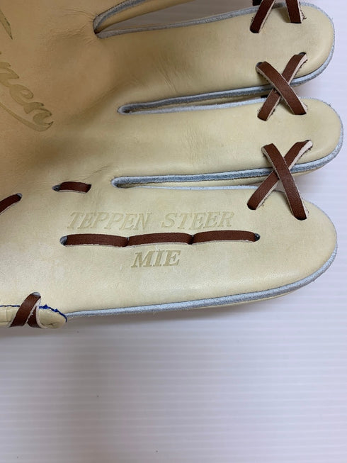 中古品 てっぺん TEPPEN 硬式内野手用グローブ MIE ブロンド 3706